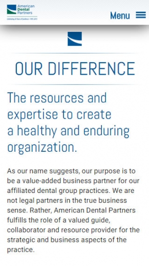 American Dental Partners screen shot