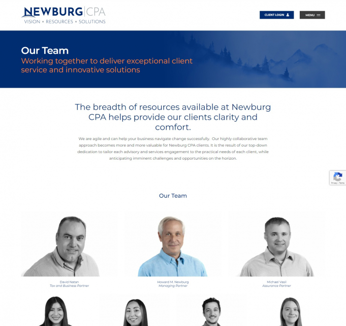 Newburg & Company screen shot