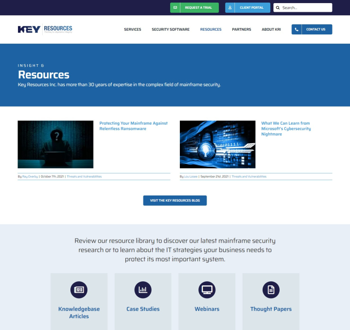 Key Resources, Inc screen shot